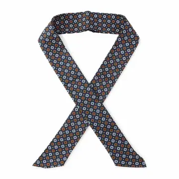 ATTO VANNUCCI 코몬 무늬 애스콧 타이 (새상품 미사용품)