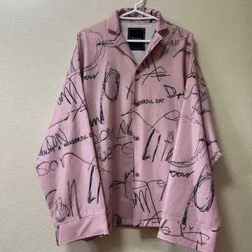 unrelaxing 빅 실루엣 오픈 카라 긴팔 셔츠