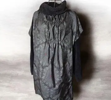 꽃무늬 리메이크 후드 부착 푹신한 튜닉 (수작업 마무리)