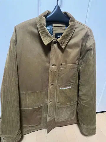 HUF 코듀로이 커버올 L 베이지