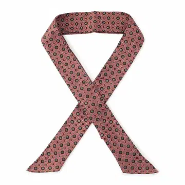 ATTO VANNUCCI 코몬 무늬 애스콧 타이 ( 새상품 미사용 )