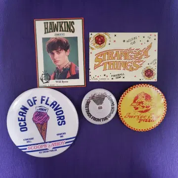 기묘한 이야기 윌 스티커 쓰리코인즈 캔뱃지