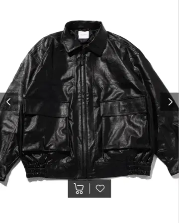 FREAK'SSTORE 인조 가죽 블루종