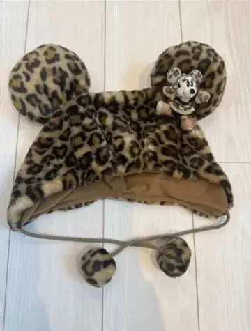 디즈니 레오파드 무늬 미니 팬 캡