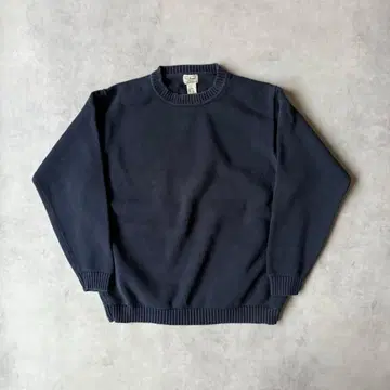 L.L.Bean 쿨넥 스웨터 코튼 니트 네이비 XL 사이즈