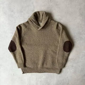 L.L.Bean 숄카라 램스울 니트 스웨터 모카 브라운