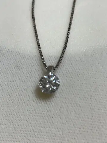 Pt 다이아몬드 목걸이 플라티나 다이아 감정서 포함 멜리 다이아
