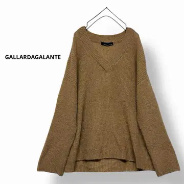 GALLARDAGALANTE 울 니트 모헤어 니트 와이드 니트