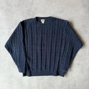 L.L.Bean 케이블 니트 스웨터 네이비 XL 사이즈