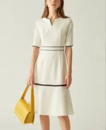 CELFORD 셀포드 레이스 절개 원피스 화이트 34