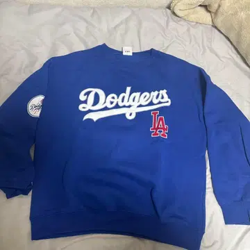 Dodgers 로고 맨투맨 XL 파랑