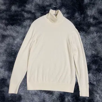 유니클로 캐시미어 100% 니트 스웨터 XS 아이보리 남성용
