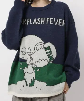 niko and - MACORODRIGUEZ 콜라보 그래픽 니트 F