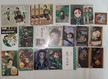 귀멸의 칼날 카마도 탄지로 스티커 무한성편 명함 스키야 카드