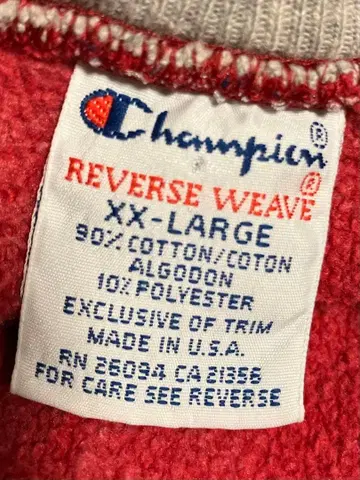 자수 택 90s 챔피온 [ 리버스 위브 맨투맨 ] 미국제