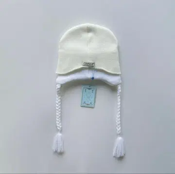 COYSEIO 화이트 니트 모자