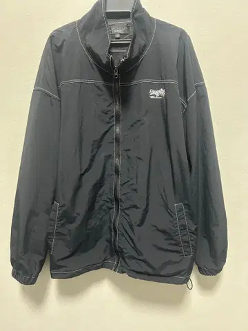 블랙 L 사이즈 나일론 자켓 그래피티