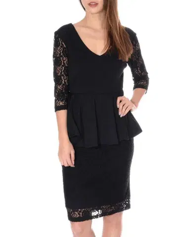 영국 수입 ALICE&YOU 블랙 레이스 페플럼 원피스