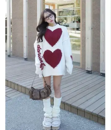 Darich 하트 로고 니트