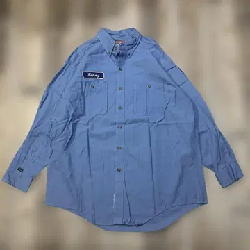 RIVERSIDE사의 난연 소재 사용 워크 셔츠 와펜 포함 XL