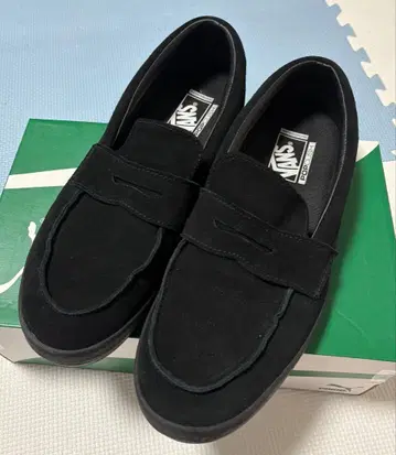 VANS 블랙 스웨이드 로퍼 30cm