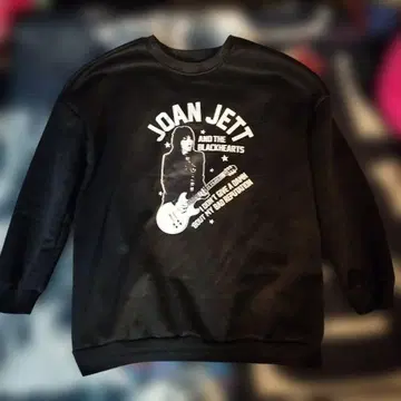 JOAN JETT 조앤 제트 맨투맨 블랙 L~XL 런어웨이즈