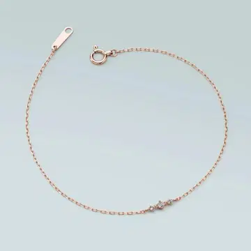 [ 2025 Holiday Limited ] K10 핑크 골드 팔찌