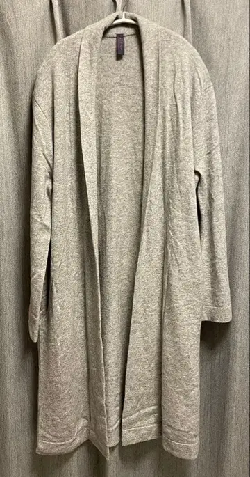 [하라다마니아] 울 캐시미어 혼방 롱 가디건 그레이 M 사이즈