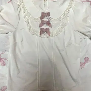 LIZLISA 리즈리사 3개 리본 블라우스 반팔