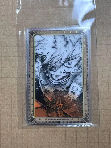 히로아카 전시회 원화전 금박 클리어 카드 바쿠고 카츠키 3