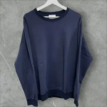 일본제 SLOANE 슬로안 맨투맨 짧은 기장 박스형 다크 네이비