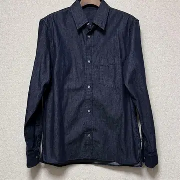 빈티지 인디고 데님 셔츠 긴팔 데님 셔츠