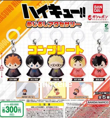 하이큐!! 메지루시 액세서리 전 5종 컴플리트 컴프