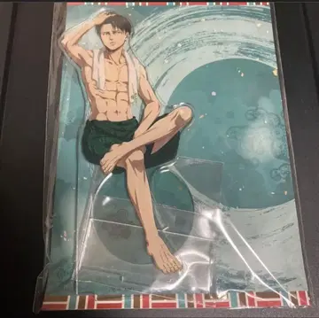 진격의 거인 극락탕 리바이 아크릴 스탠드 사우나의 날 신규 일러스트