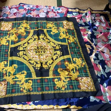 스카프 3개 이탈리아제 골드 장식 스카프