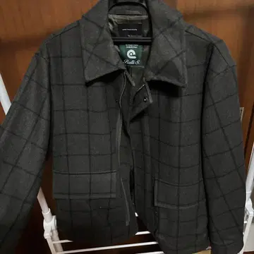 그레이 체크 자켓 M 사이즈