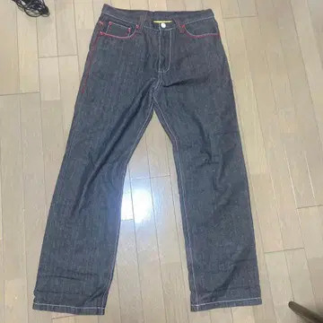 다크 데님 스트레이트 팬츠 COOGI B계 bboy 쿠지