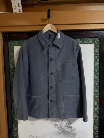 몰스킨 vintage 플레이트 부착 죄수 그레이