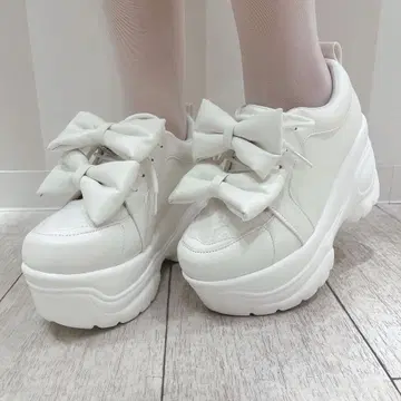 evelyn 리본 통굽 신발