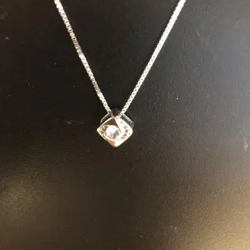 실버 925 다이아몬드 컷 목걸이