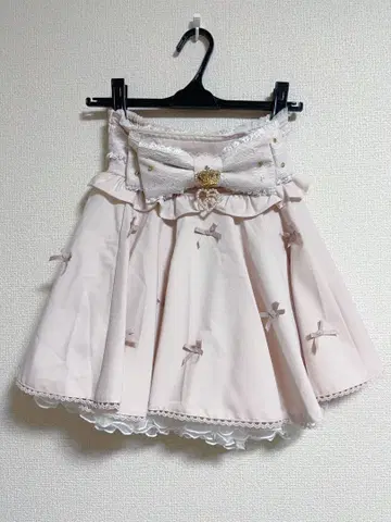 구하기 어려움! LIZ LISA 메니 리본 서큘러 스커트 핑크