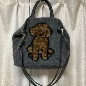 Teresa Cambi 강아지 복슬복슬 토트백 그레이
