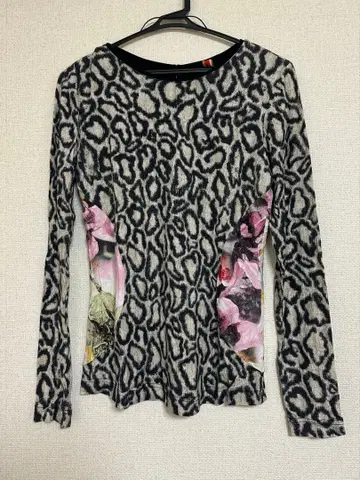 펑크 y2k 그런지 레오파드 무늬 상의