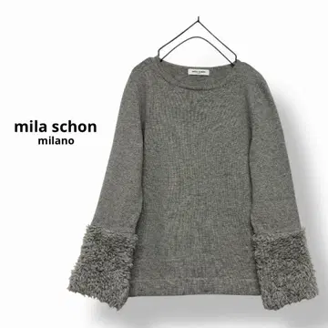 mila schon 울 모헤어 니트 소매 기모 니트