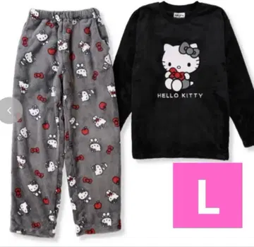 새상품 키티 올 패턴 룸웨어 홈웨어 셋업 kitty