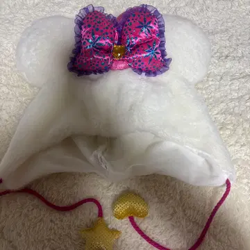 디즈니씨 10주년 미니 팬캡 화이트