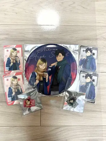 하이큐!! 코스모 월드 스탬프 랠리 컴프 특대형 캔 배지 쿠로오 코즈메