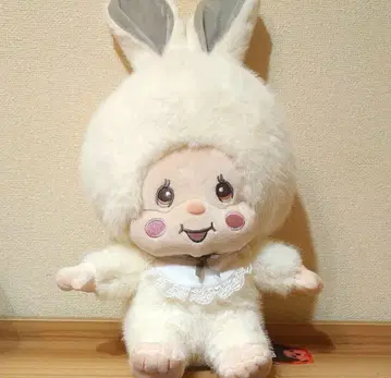 몽치치 스노우 L 사이즈 봉제 인형 토끼 귀