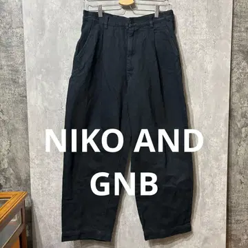 니코앤드 - GNB 와이드 팬츠 블랙 M