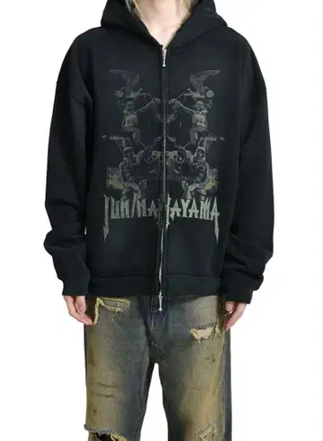 Jun/nakayama 지퍼 후드티